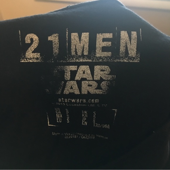 21 Men Star Wars Tee Shirt Size Small - Picture 3 of 3
